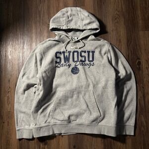 Nike SWOSU Lady Dawgs Pullover Hoodie Sweatshirt Gray Men's Size Large